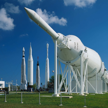 Raketenpark, Kennedy Space Center, Cape Caneveral, Florida, USA 100 Puzzle 3D Modell