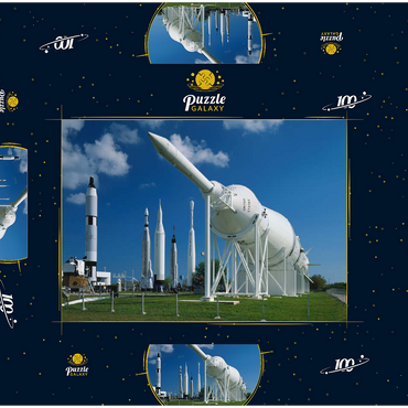 Raketenpark, Kennedy Space Center, Cape Caneveral, Florida, USA 100 Puzzle Schachtel 3D Modell