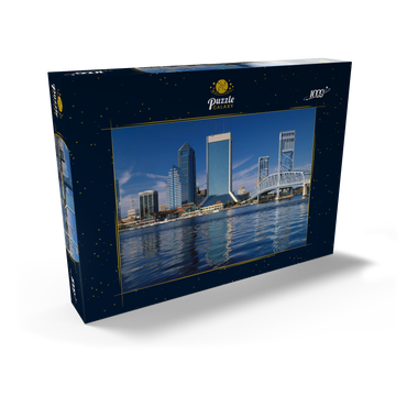 St. John's River und Skyline von Jacksonville, Florida, USA 1000 Puzzle Schachtel Ansicht2