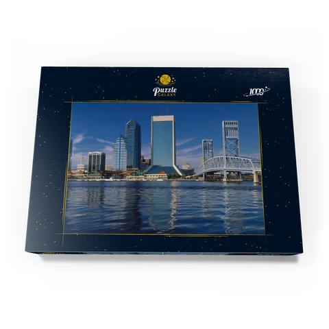 St. John's River und Skyline von Jacksonville, Florida, USA 1000 Puzzle Schachtel Ansicht3