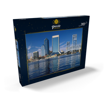 St. John's River und Skyline von Jacksonville, Florida, USA 200 Puzzle Schachtel Ansicht2