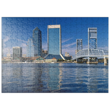 puzzleplate St. John's River und Skyline von Jacksonville, Florida, USA 200 Puzzle