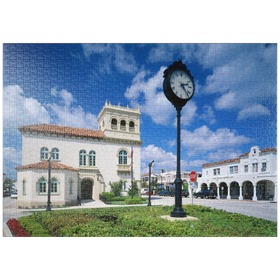 Darstellung des Puzzle-Motivs Rathaus von Palm Beach, Florida, USA – Puzzleteile: 1000