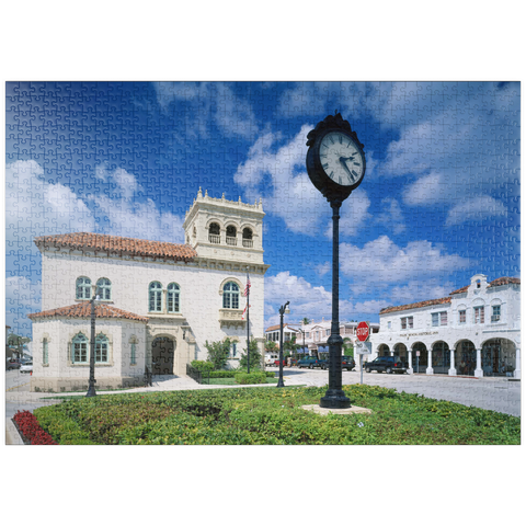 puzzleplate Rathaus von Palm Beach, Florida, USA 1000 Puzzle