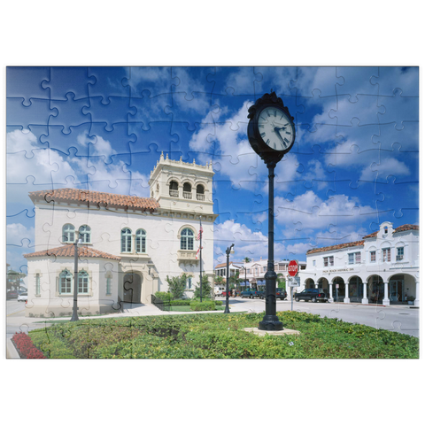 puzzleplate Rathaus von Palm Beach, Florida, USA 100 Puzzle