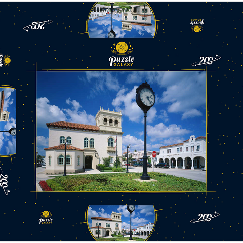 Rathaus von Palm Beach, Florida, USA 200 Puzzle Schachtel 3D Modell
