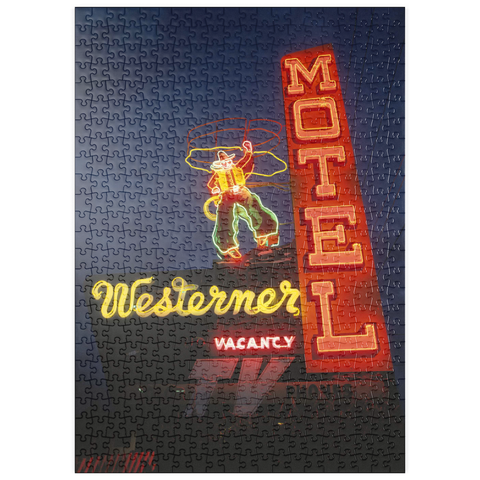 puzzleplate Neonreklame in Monterey, Kalifornien, USA 500 Puzzle