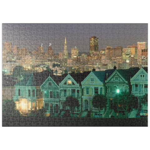 puzzleplate Alamo Square in San Francisco, Kalifornien, USA 500 Puzzle
