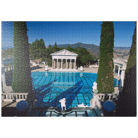 puzzleplate Neptune Pool vom Hearst Castle, Kalifornien, USA 1000 Puzzle