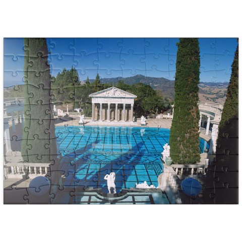 puzzleplate Neptune Pool vom Hearst Castle, Kalifornien, USA 100 Puzzle