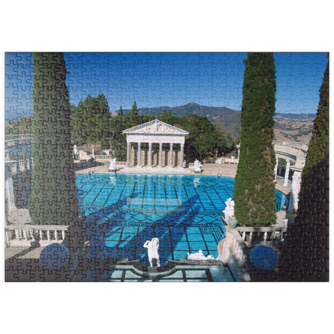 puzzleplate Neptune Pool vom Hearst Castle, Kalifornien, USA 500 Puzzle