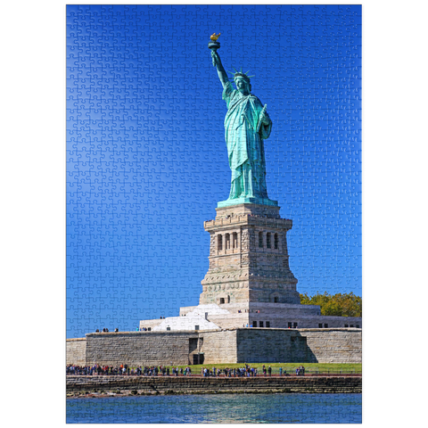 puzzleplate Freiheitsstatue, Liberty Island, New York City, New York, USA 1000 Puzzle