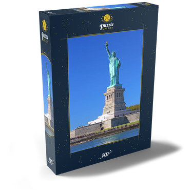 Freiheitsstatue, Liberty Island, New York City, New York, USA 500 Puzzle Schachtel Ansicht2