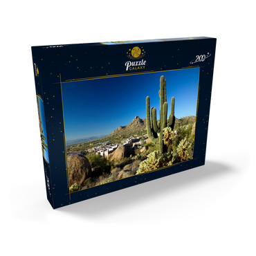 Four Seasons Hotelanlage mit Pinnacle Peak, Scottsdale, Arizona, USA 200 Puzzle Schachtel Ansicht2
