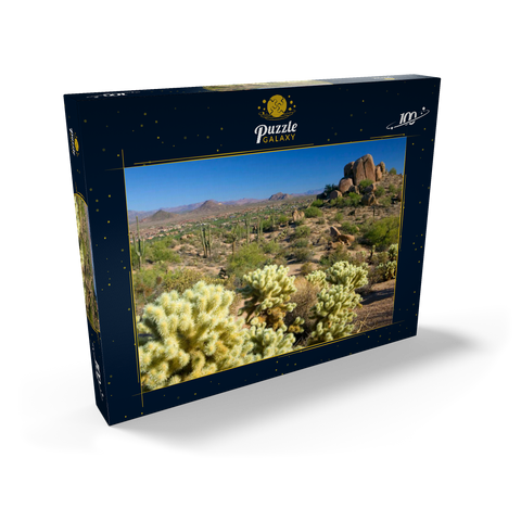 Blick vom Pinnacle Peak, Scottsdale, Arizona, USA 100 Puzzle Schachtel Ansicht2