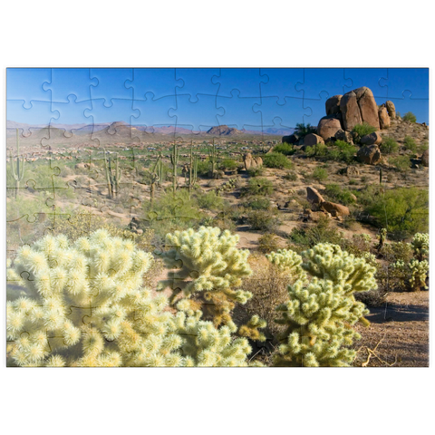 puzzleplate Blick vom Pinnacle Peak, Scottsdale, Arizona, USA 100 Puzzle