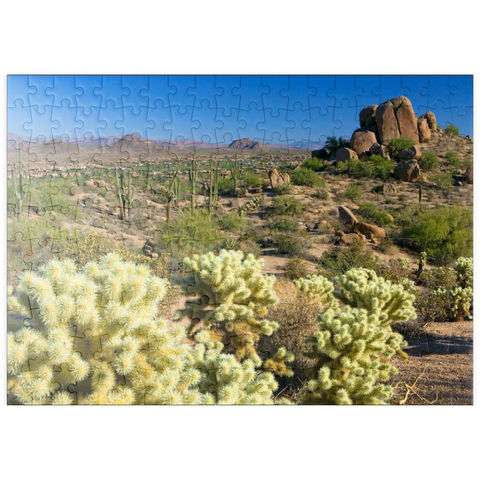 puzzleplate Blick vom Pinnacle Peak, Scottsdale, Arizona, USA 200 Puzzle