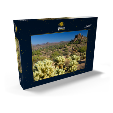 Blick vom Pinnacle Peak, Scottsdale, Arizona, USA 500 Puzzle Schachtel Ansicht2