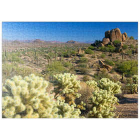 Darstellung des Puzzle Motivs Blick vom Pinnacle Peak, Scottsdale, Arizona, USA - Puzzleteile: 500