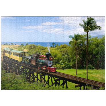 puzzleplate Sugar Cane Train bei Ka'anapali, Insel Maui, Hawaii, USA 1000 Puzzle