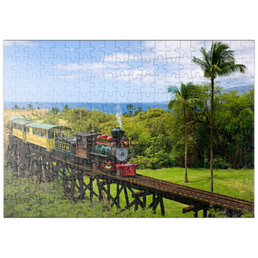 puzzleplate Sugar Cane Train bei Ka'anapali, Insel Maui, Hawaii, USA 200 Puzzle