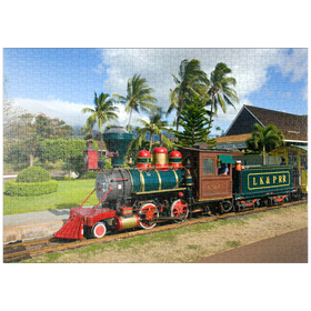 Darstellung des Puzzle Motivs Miniatur-Zug, Sugar Cane Train, Ka'anapali, Insel Maui, Hawaii, USA - Puzzleteile: 1000