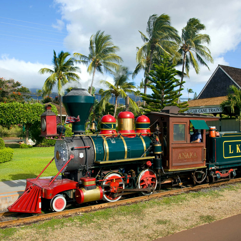 Sugar Cane Train, Ka'anapali, Insel Maui, Hawaii, USA 1000 Puzzle 3D Modell
