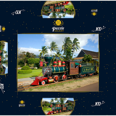 Sugar Cane Train, Ka'anapali, Insel Maui, Hawaii, USA 100 Puzzle Schachtel 3D Modell