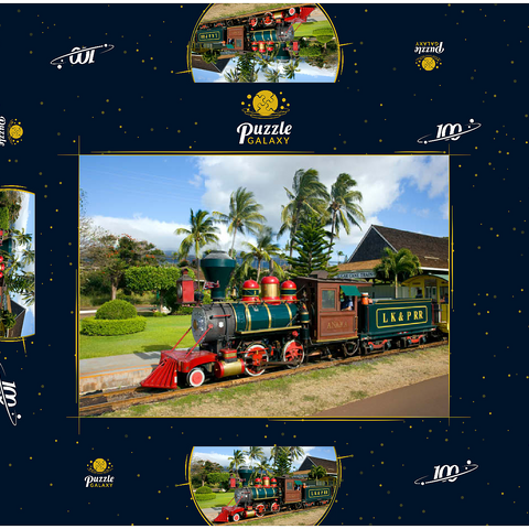 Sugar Cane Train, Ka'anapali, Insel Maui, Hawaii, USA 100 Puzzle Schachtel 3D Modell