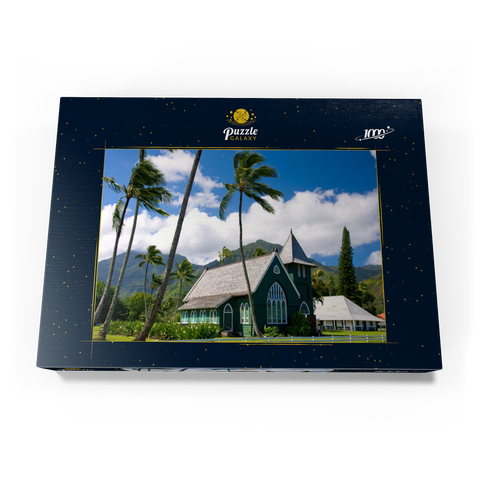 Waioli Huiia Kirche, Hanalei, Insel Kauai, Hawaii, USA 1000 Puzzle Schachtel Ansicht3