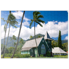 Darstellung des Puzzle-Motivs Waioli Huiia Kirche, Hawaii, USA – Puzzleteile: 200