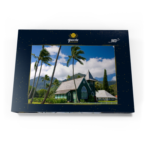 Waioli Huiia Kirche, Hanalei, Insel Kauai, Hawaii, USA 500 Puzzle Schachtel Ansicht3