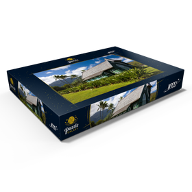 Darstellung des Puzzle Motivs Waioli Huiia Kirche, Hanalei, Insel Kauai, Hawaii, USA - Puzzleteile: 1000