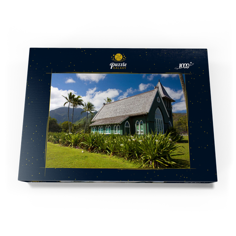 Waioli Huiia Kirche, Hanalei, Insel Kauai, Hawaii, USA 1000 Puzzle Schachtel Ansicht3