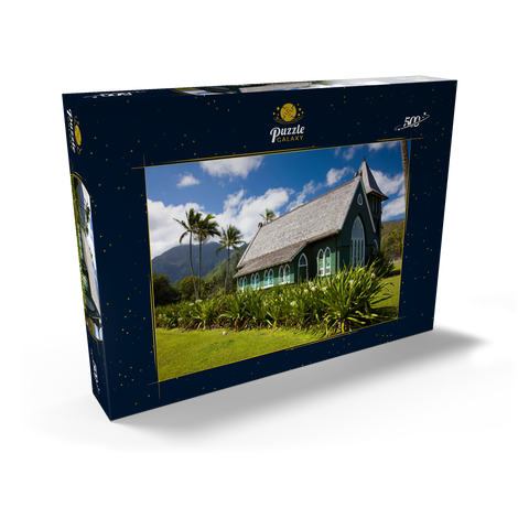 Waioli Huiia Kirche, Hanalei, Insel Kauai, Hawaii, USA 500 Puzzle Schachtel Ansicht2