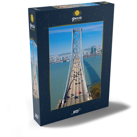 Bay Bridge mit Skyline, San Francisco, Kalifornien, USA 1000 Puzzle Schachtel Ansicht2