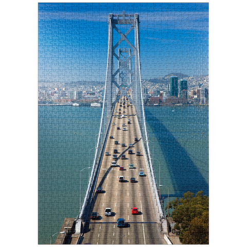 puzzleplate Bay Bridge mit Skyline, San Francisco, Kalifornien, USA 1000 Puzzle