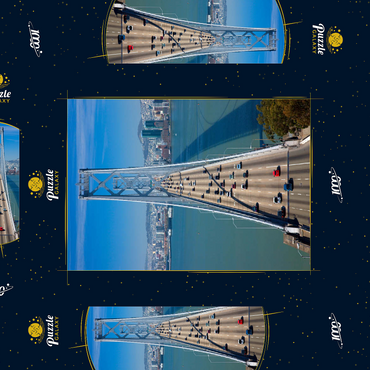 Bay Bridge mit Skyline, San Francisco, Kalifornien, USA 1000 Puzzle Schachtel 3D Modell
