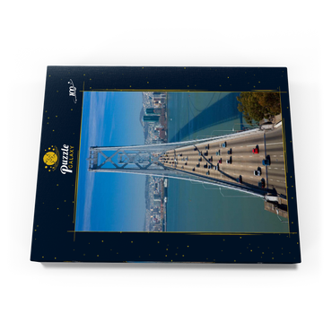 Bay Bridge mit Skyline, San Francisco, Kalifornien, USA 100 Puzzle Schachtel Ansicht3