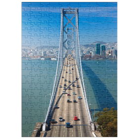 Darstellung des Puzzle-Motivs San Francisco - Oakland Bay Bridge, Kalifornien, USA – Puzzleteile: 200