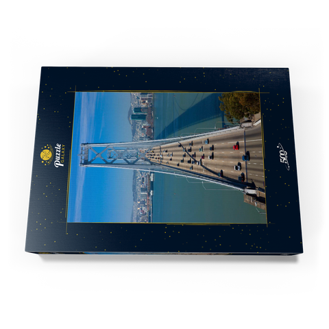 Bay Bridge mit Skyline, San Francisco, Kalifornien, USA 500 Puzzle Schachtel Ansicht3