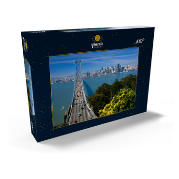 Bay Bridge mit Skyline, San Francisco, Kalifornien, USA 1000 Puzzle Schachtel Ansicht2
