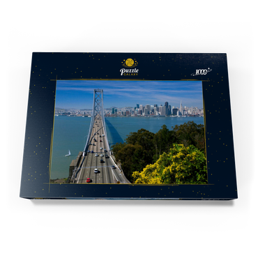 Bay Bridge mit Skyline, San Francisco, Kalifornien, USA 1000 Puzzle Schachtel Ansicht3