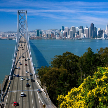 Bay Bridge mit Skyline, San Francisco, Kalifornien, USA 1000 Puzzle 3D Modell