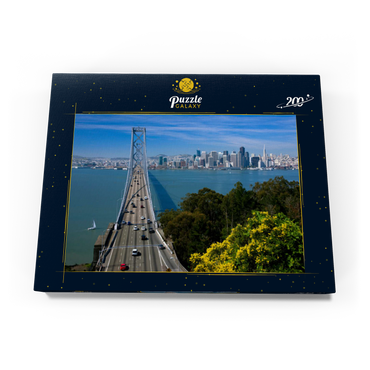 Bay Bridge mit Skyline, San Francisco, Kalifornien, USA 200 Puzzle Schachtel Ansicht3