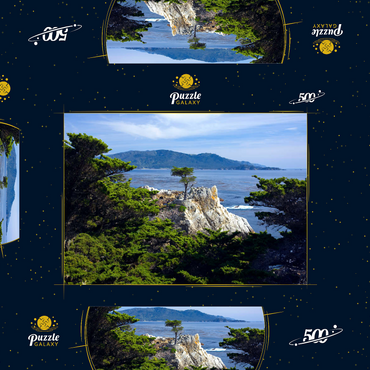 Monterey Zypresse (Lone Cypress) an der Pazifikküste bei 500 Puzzle Schachtel 3D Modell