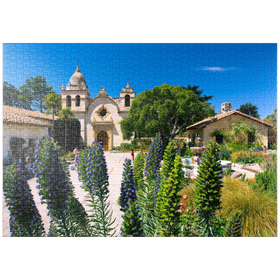Darstellung des Puzzle-Motivs Mission San Carlos Borromeo de Carmelo – Puzzleteile: 1000