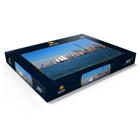 Darstellung des Puzzle Motivs Hudson River dem World Financial Center und One World Trade Center, Manhattan, New York, USA - Puzzleteile: 200
