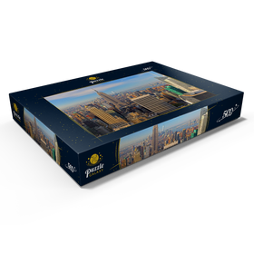 Alternative Darstellung des Puzzle-Motivs Blick vom Rockefeller Center zum Empire State Building und One World Trade Center, New York City – Puzzleteile: 500