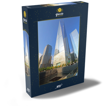 Ground Zero, Gedenkstätte auf dem Gelände des One World Trade Center, Manhattan, New York City, New York, USA 1000 Puzzle Schachtel Ansicht2
